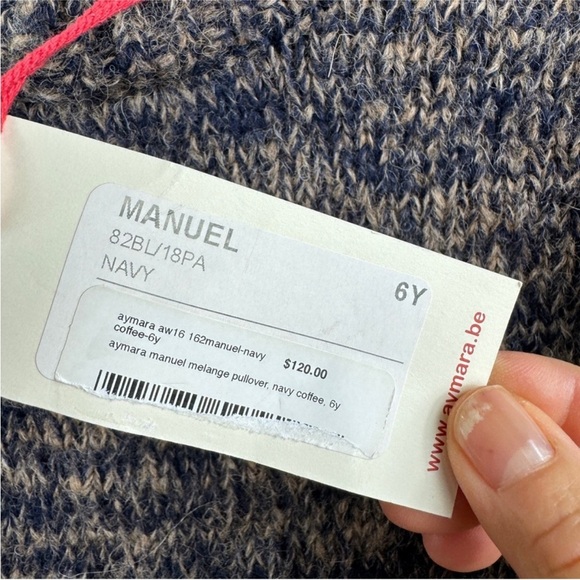 Aymara baby alpaca blend kids Cozy Knit Sweater NWT - Picture 5 of 10